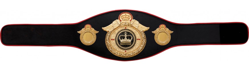 CHAMPIONSHIP BELT PROWING/G/BLKGEM - AVAILABLE IN 6+ COLOURS